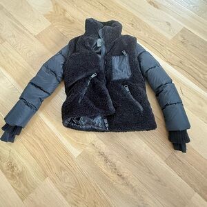 SAM Black and Gray Textured Jacket